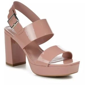 ~NWOT~Women's Y-Not: Jaylen Dress Sandals - Lt Mauve Patent Leather (Pink)